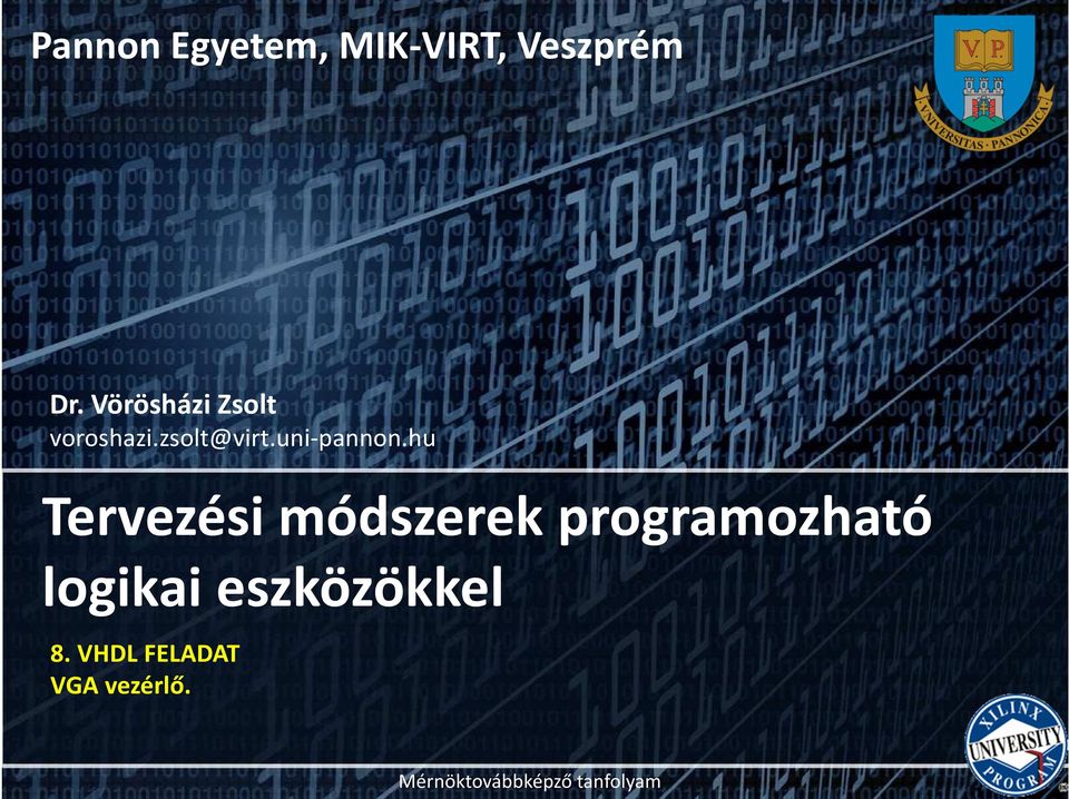 hu Tervezési módszerek programozható logikai