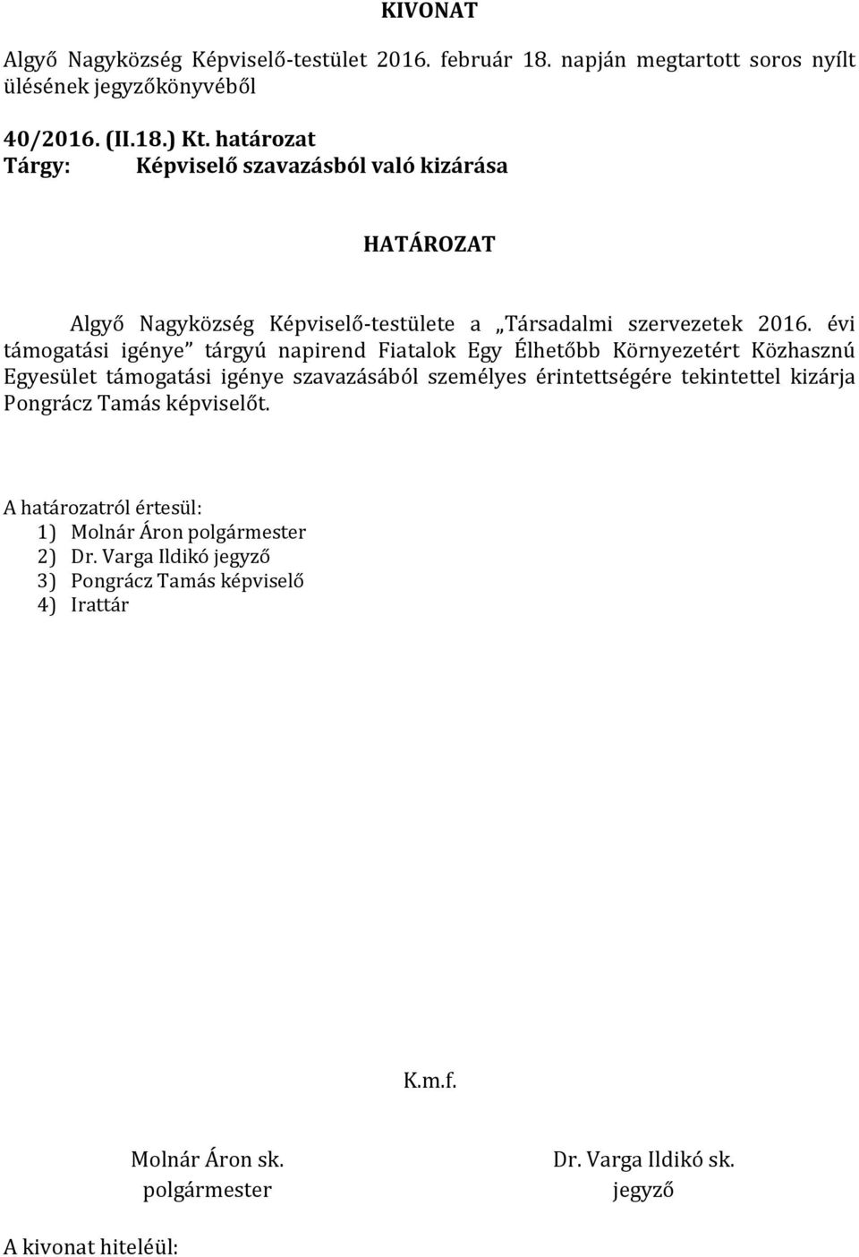 szervezetek 2016.
