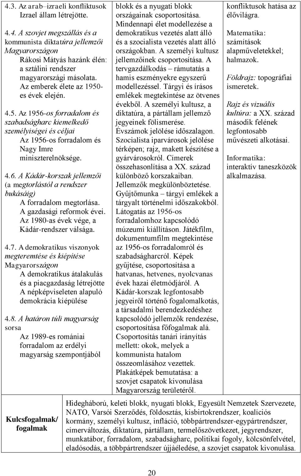 A gazdasági reformok évei. Az 1980-as évek vége, a Kádár-rendszer válsága. 4.7.