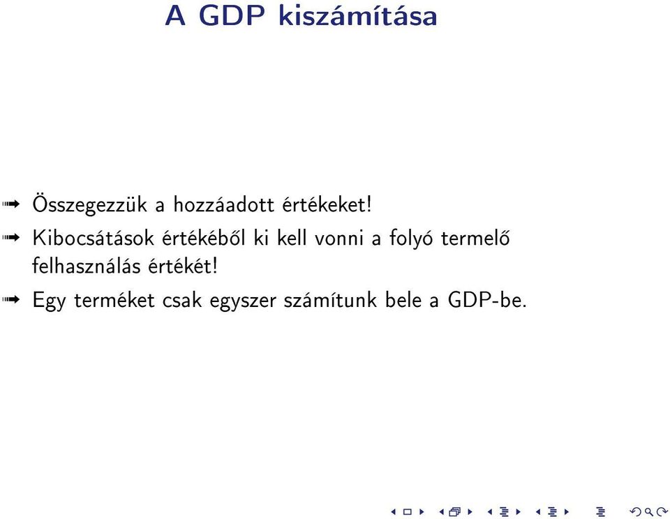 Kibocsátások értékéb l ki kell vonni a folyó