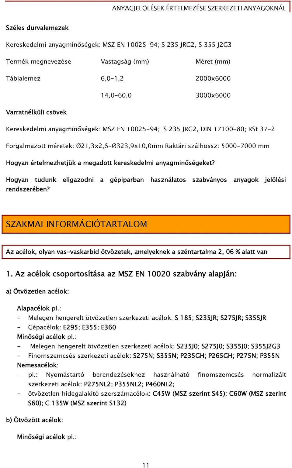 kereskedelmi anyagminőségeket? Hogyan tudunk eligazodni a gépiparban használatos szabványos anyagok jelölési rendszerében?