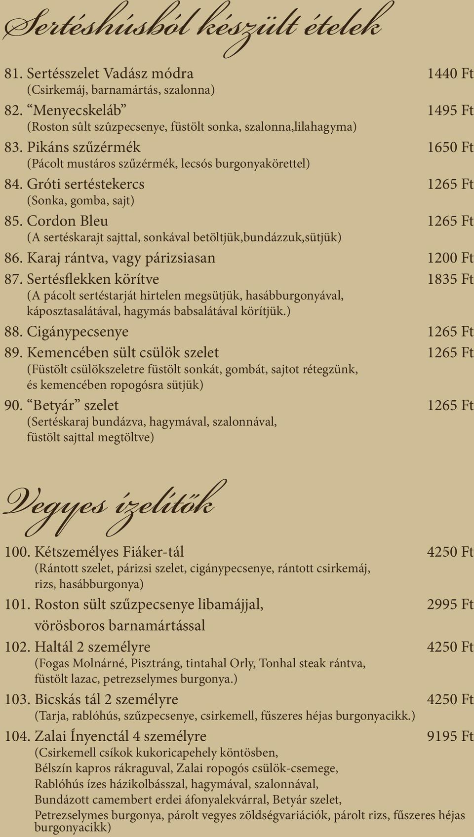 Szezonális étlap Előételek - PDF Free Download