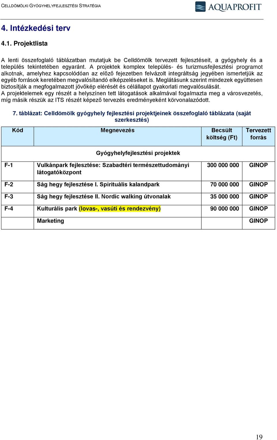 megvalósítandó elképzeléseket is. Meglátásunk szerint mindezek együttesen biztosítják a megfogalmazott jövőkép elérését és célállapot gyakorlati megvalósulását.