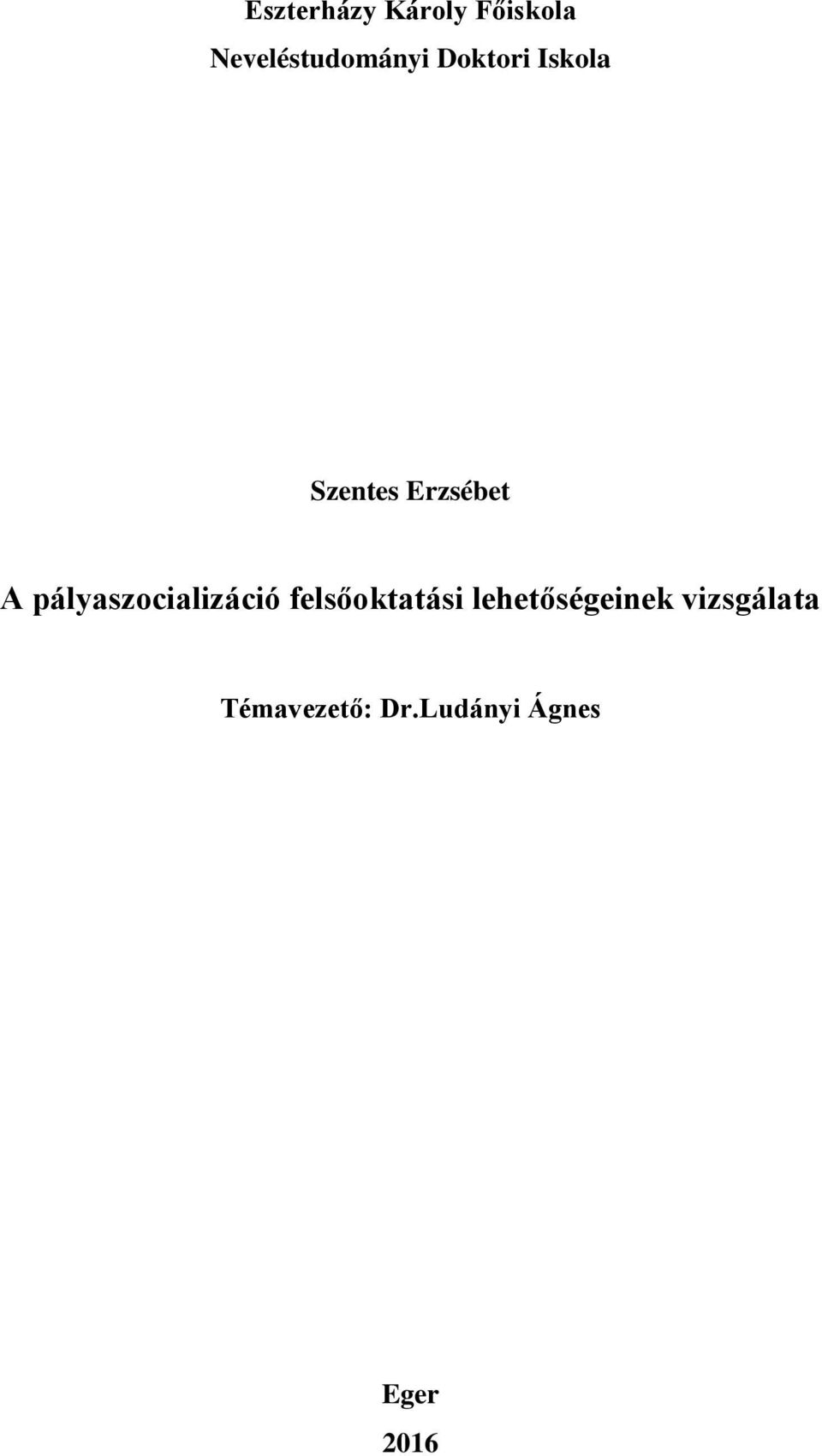 pályaszocializáció felsőoktatási