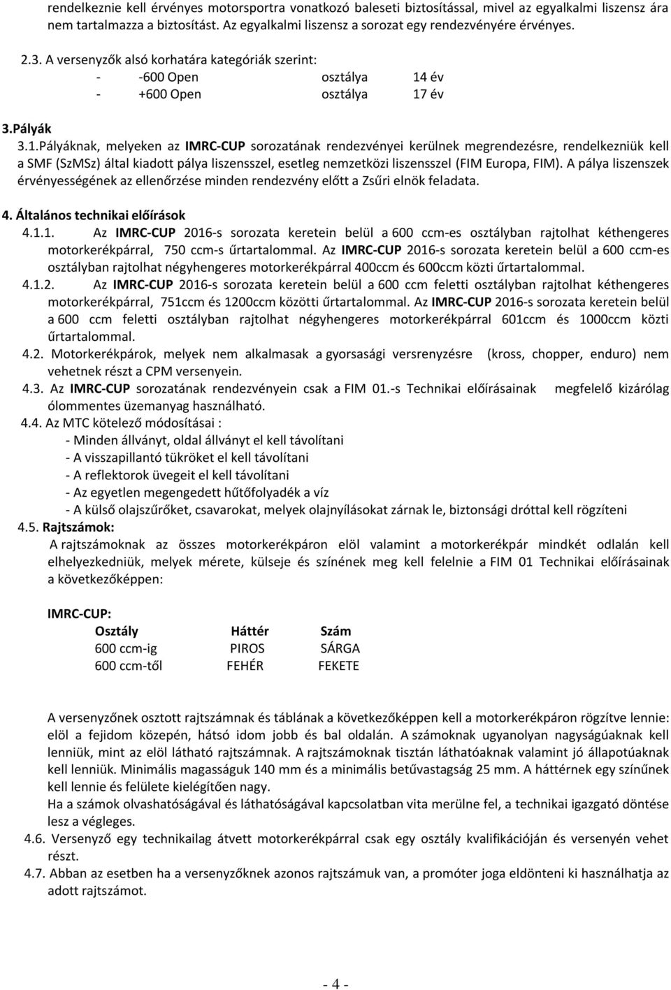év - +600 Open osztálya 17