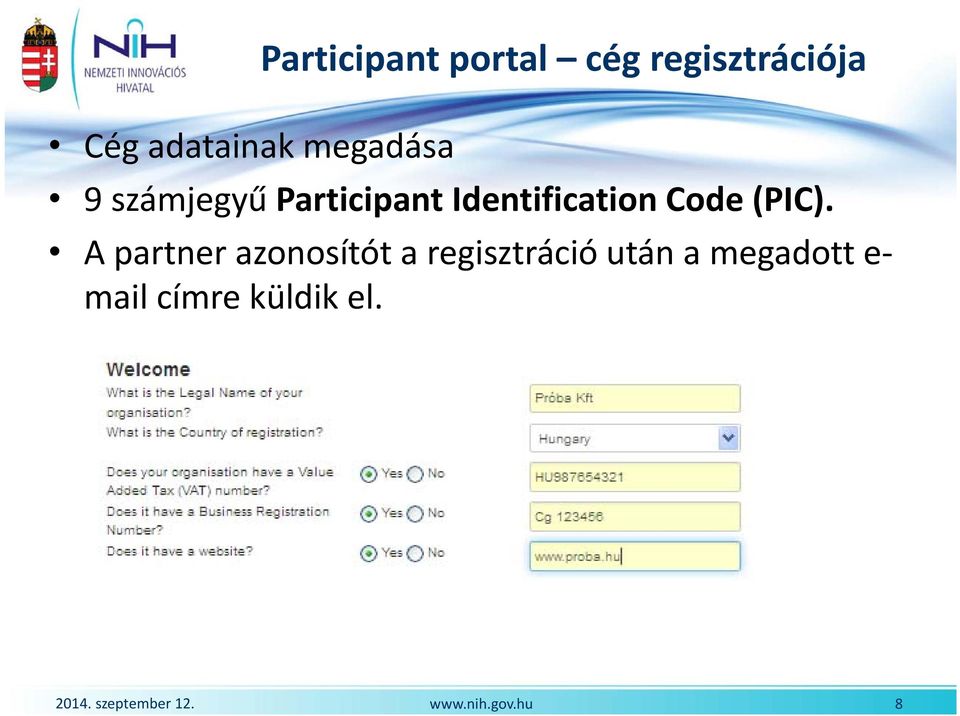 Identification Code (PIC).