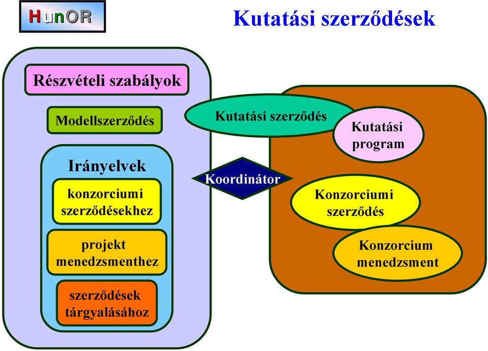 menedzsmenthez Kutatási szerződés Koordinátor Kutatási