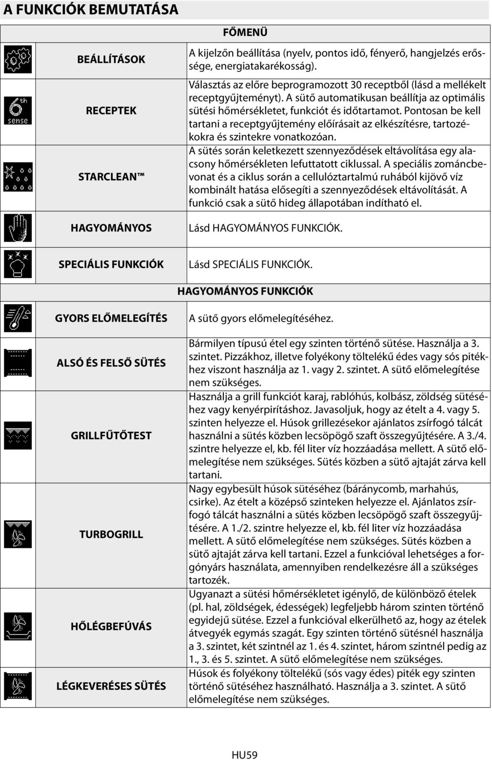 Pontosan be kell tartani a receptgyűjtemény előírásait az elkészítésre, tartozékokra és szintekre vonatkozóan.