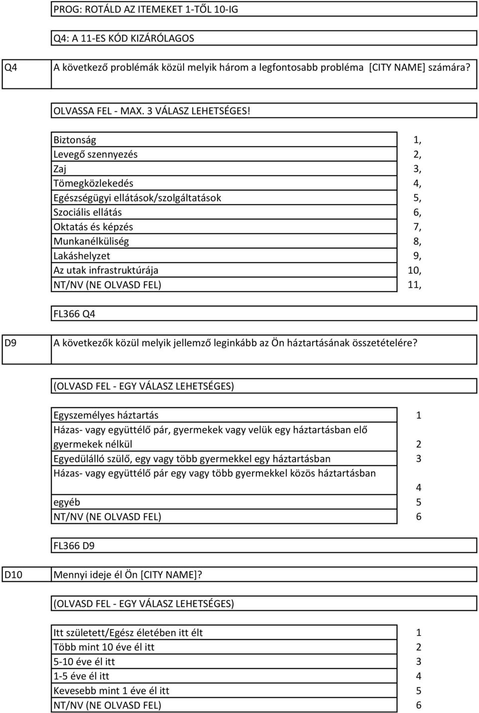 FEL),,,,, 6, 7, 8, 9, 0,, FL66 Q D9 A következők közül melyik jellemző leginkább az Ön háztartásának összetételére?