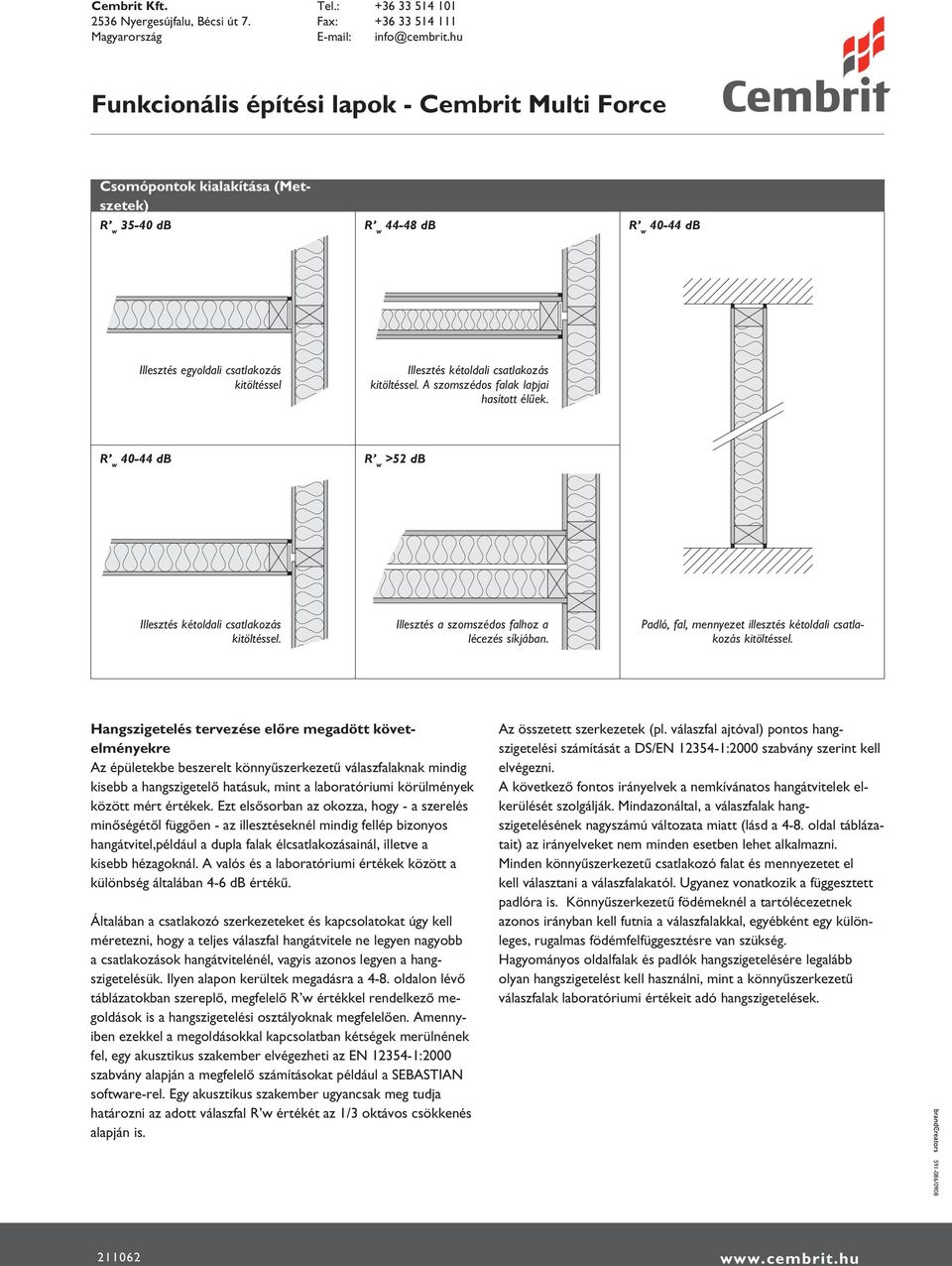 A szomszédos falak lapjai hasított élűek. 40-44 db >52 db Illesztés kétoldali csatlakozás kitöltéssel. Illesztés a szomszédos falhoz a lécezés síkjában.