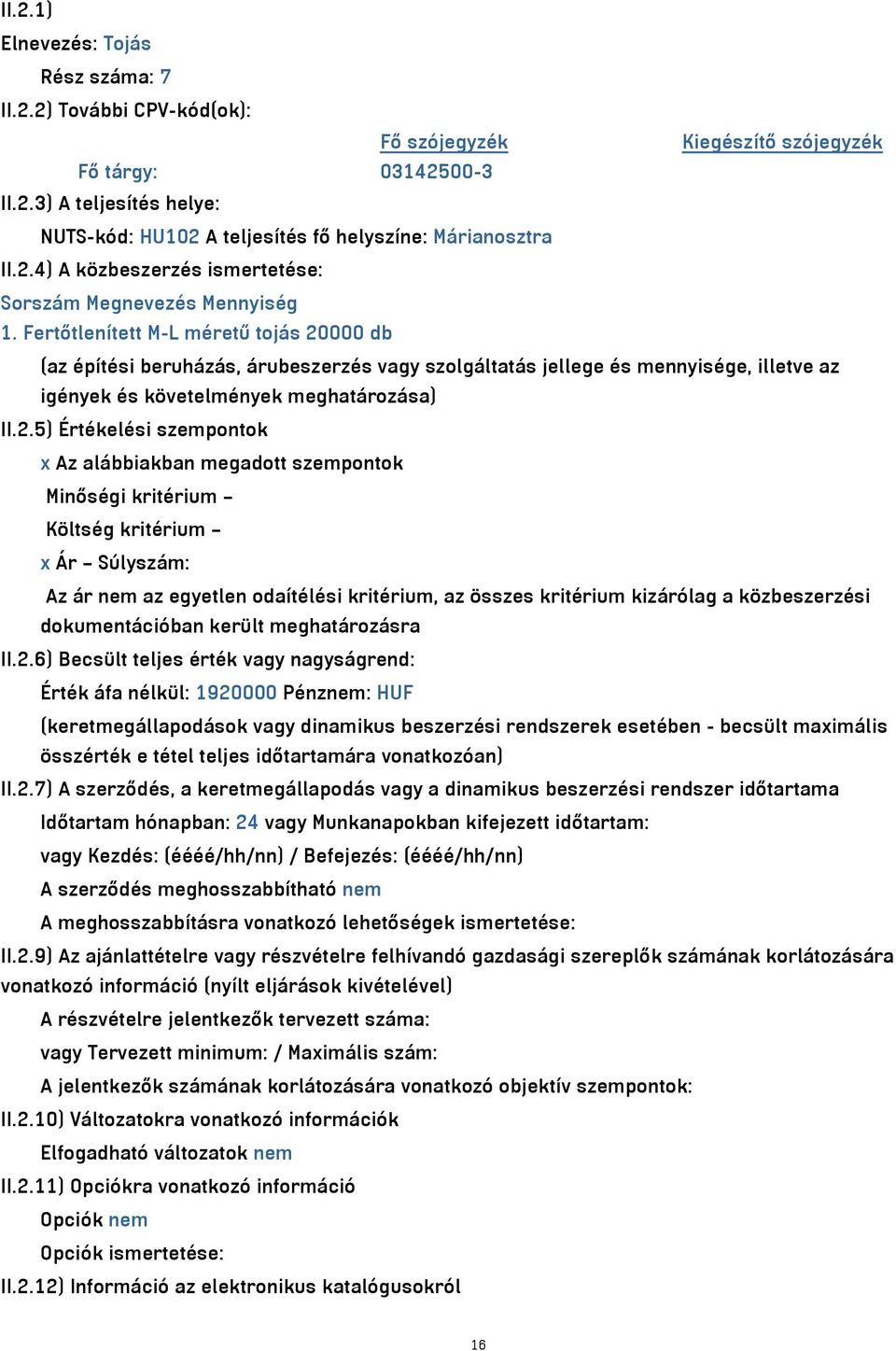 Fertőtlenített M-L méretű tojás 20