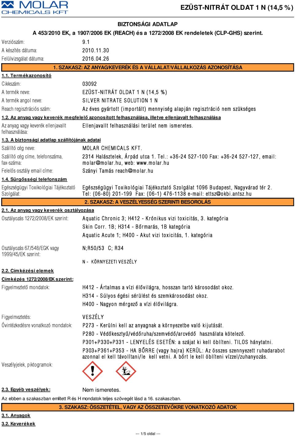 éves gyár tott (importált) mennyiség alapján regisztráció nem szükséges 1.2.