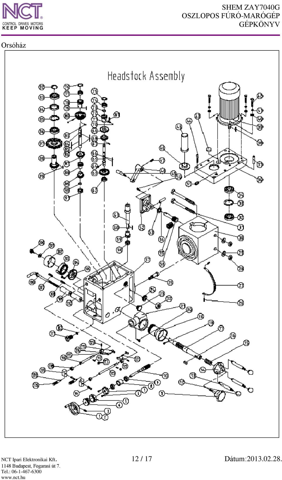 Shem ZAY7040G Oszlopos fúró-marógép Gépkönyv - PDF Free Download