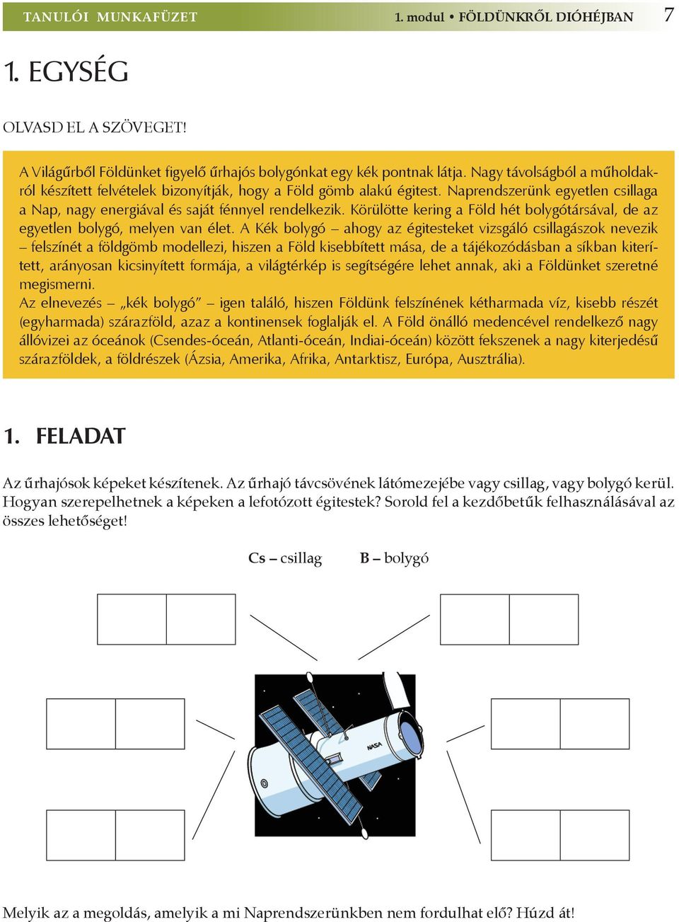 Körülötte kering a Föld hét bolygótársával, de az egyetlen bolygó, melyen van élet.