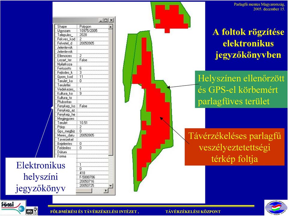 parlagfüves terület Elektronikus helyszíni