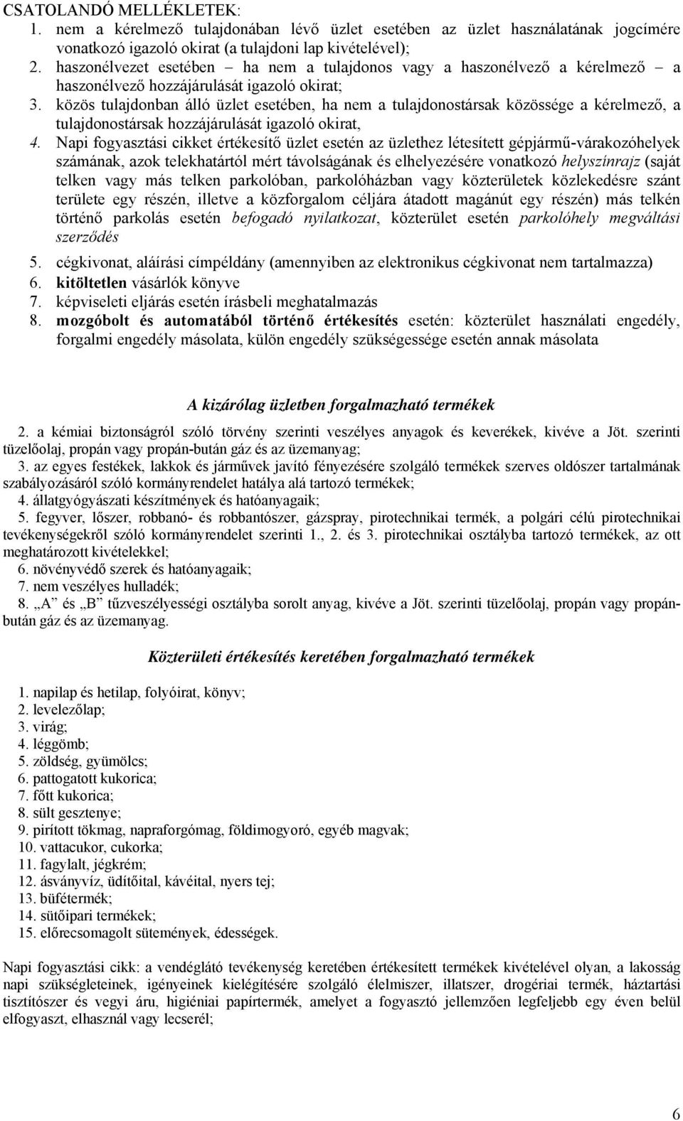 közös tulajdonban álló üzlet esetében, ha nem a tulajdonostársak közössége a kérelmező, a tulajdonostársak hozzájárulását igazoló okirat, 4.