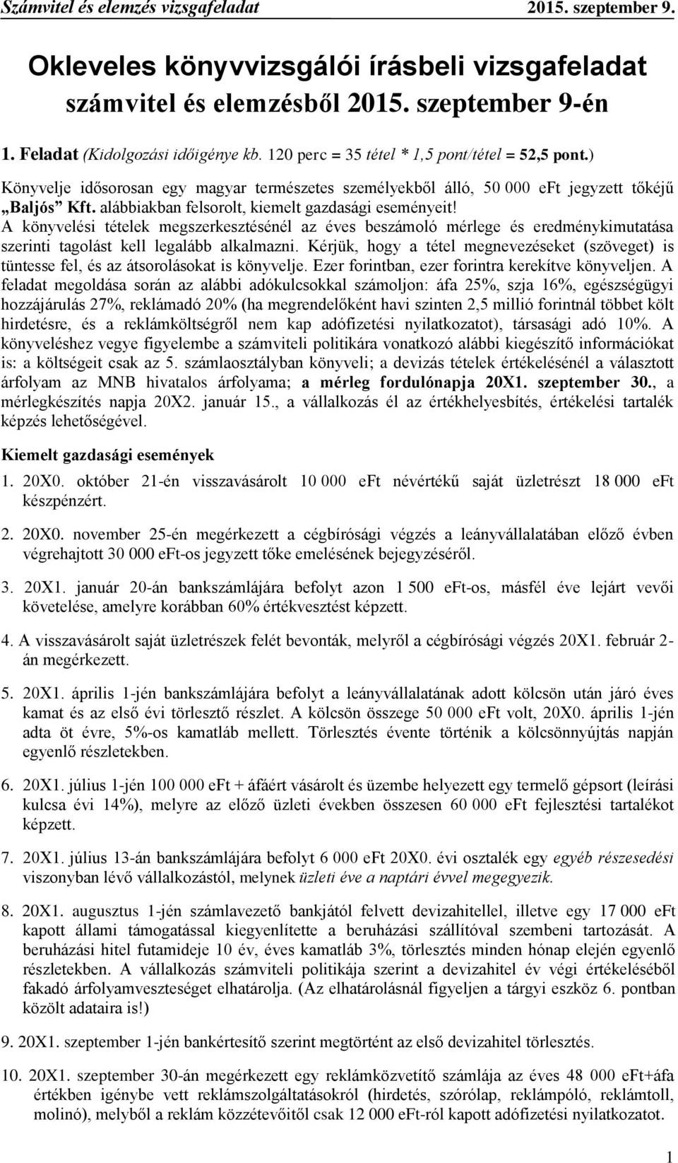 A könyvelési tételek megszerkesztésénél az éves beszámoló mérlege és eredménykimutatása szerinti tagolást kell legalább alkalmazni.