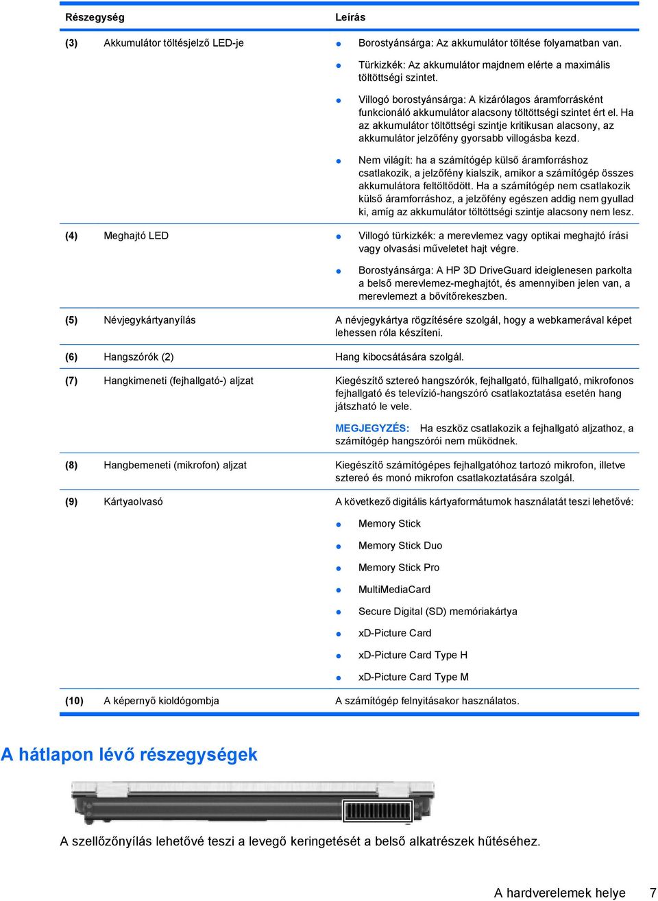 Ha az akkumulátor töltöttségi szintje kritikusan alacsony, az akkumulátor jelzőfény gyorsabb villogásba kezd.