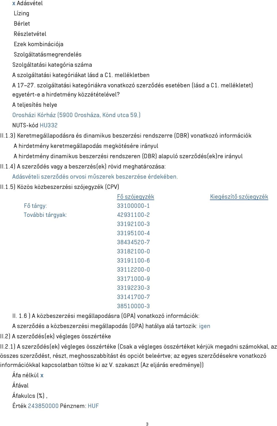 ) NUTS-kód HU332 II.1.