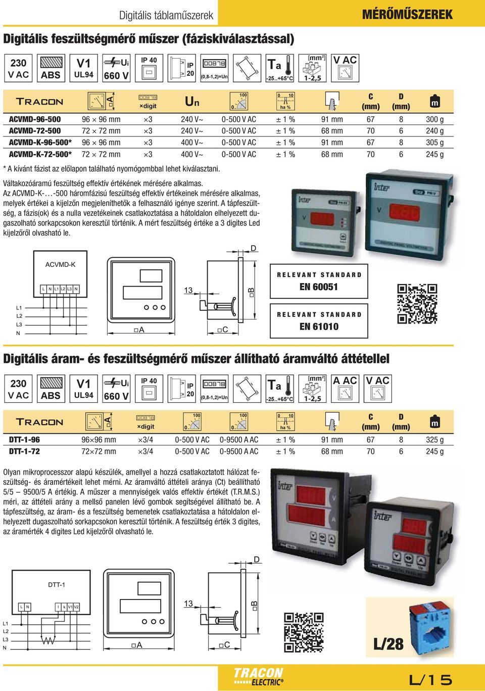 V~ -5 V C ± 1 % 68 7 6 245 g * kívánt fázist az előlapon található nyoógobbal lehet kiválasztani. Váltakozóáraú feszültség effektív értékének érésére alkalas.