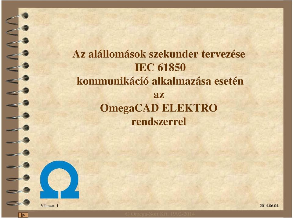 az OmegaCAD ELEKTRO rendszerrel