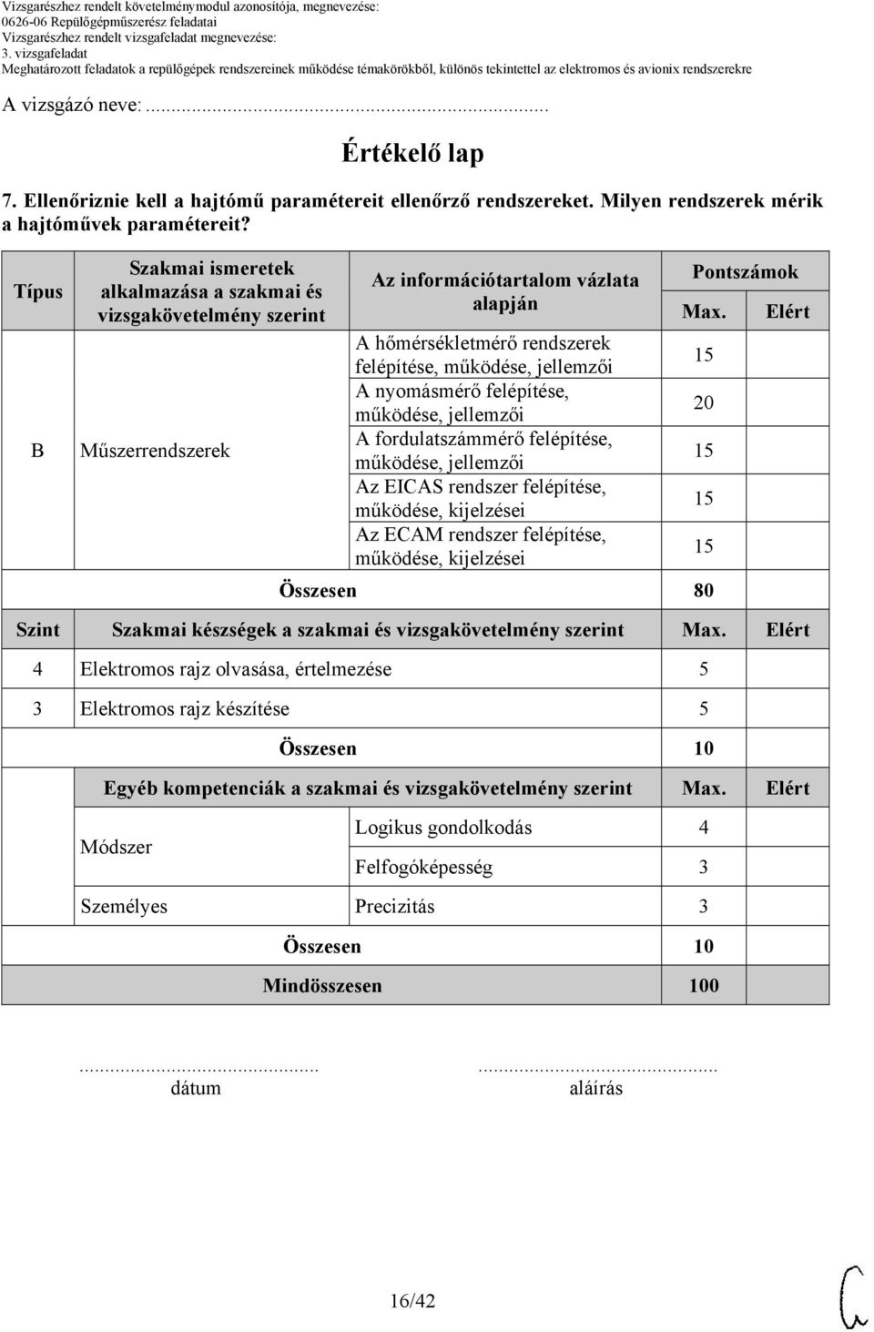 A hőmérsékletmérő rendszerek felépítése, működése, jellemzői A nyomásmérő felépítése, működése, jellemzői 20 A fordulatszámmérő felépítése, működése, jellemzői Az EICAS rendszer felépítése, működése,