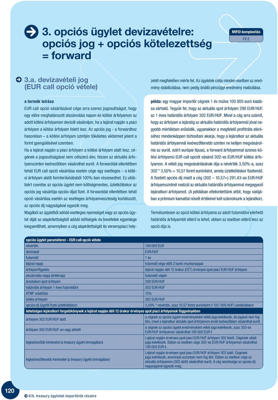 d MIFID komplexitás FX 2 3.a.