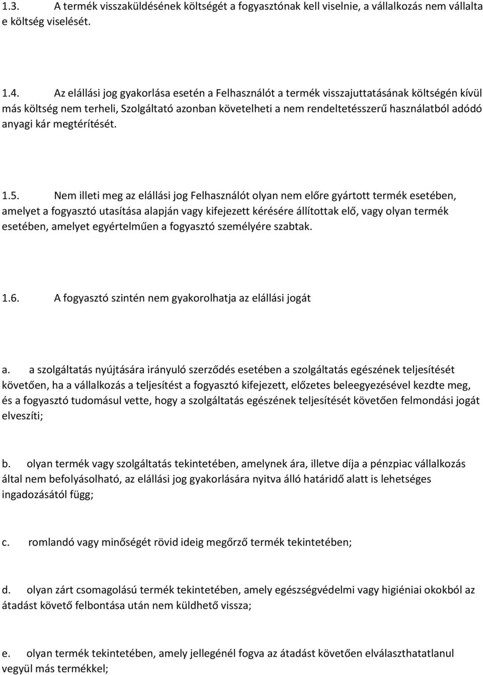 kár megtérítését. 1.5.