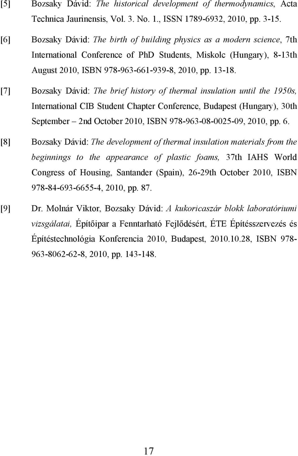 . 㮷囷 㮷囷 : The brief history of thermal insulation until the 1950s, In n n l I S u n p nf nc u p un S p n c IS pp.