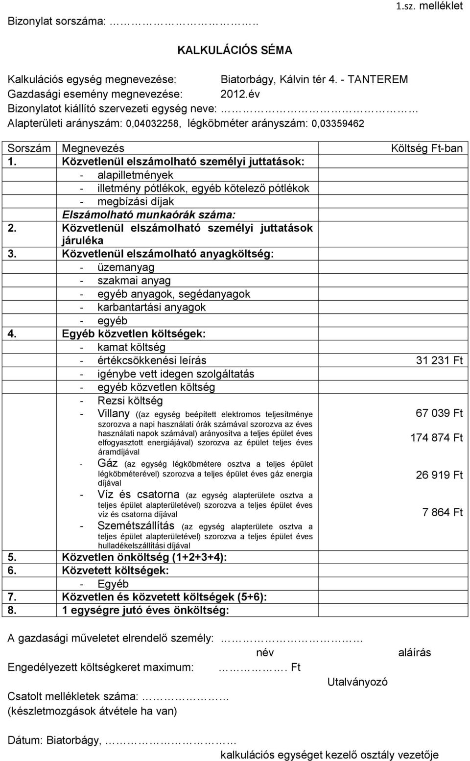 kötelező pótlékok - megbízási díjak 2.