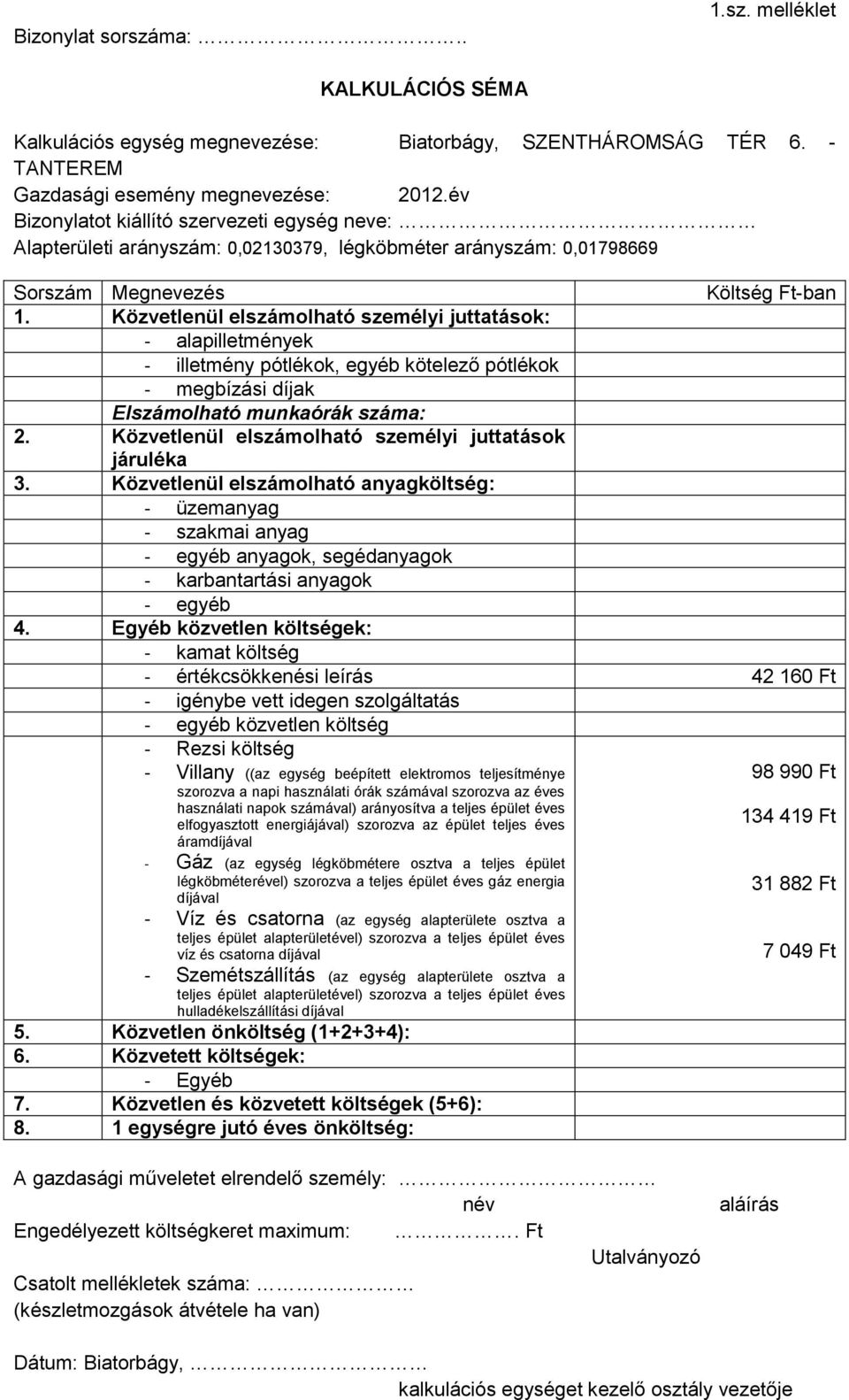 kötelező pótlékok - megbízási díjak 2.