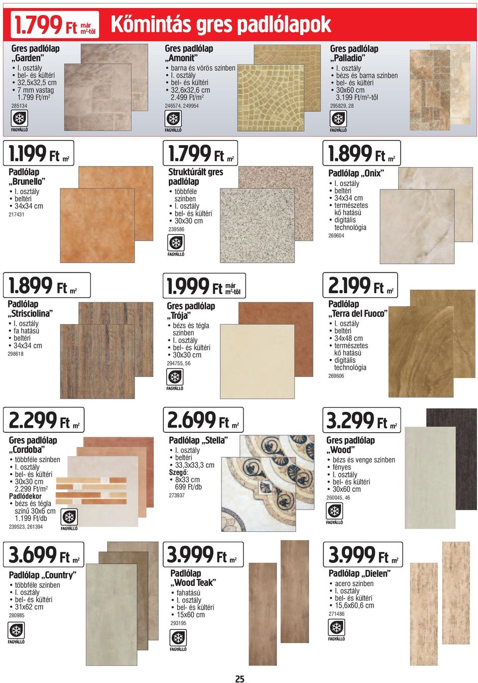 899 2 Struktúrált gres Padlólap Brunello beltéri 34x34 cm 217431 padlólap többféle színben 30x30 cm 239586 Ft m 2 Padlólap Onix beltéri 34x34 cm természetes kõ hatású digitális technológia 269604 1.