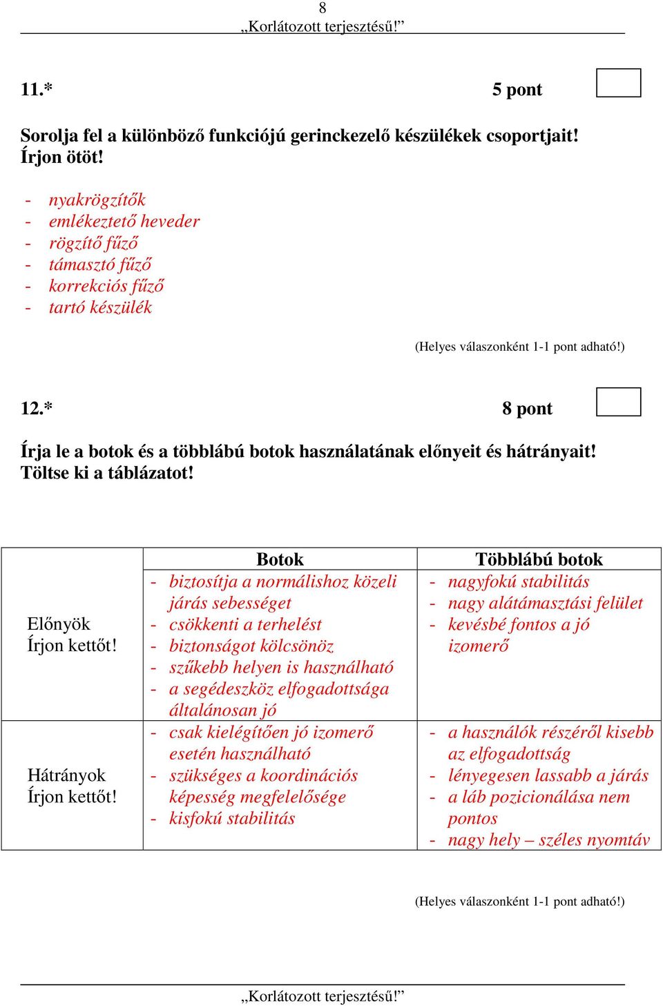 Töltse ki a táblázatot! Előnyök Írjon kettőt! Hátrányok Írjon kettőt!