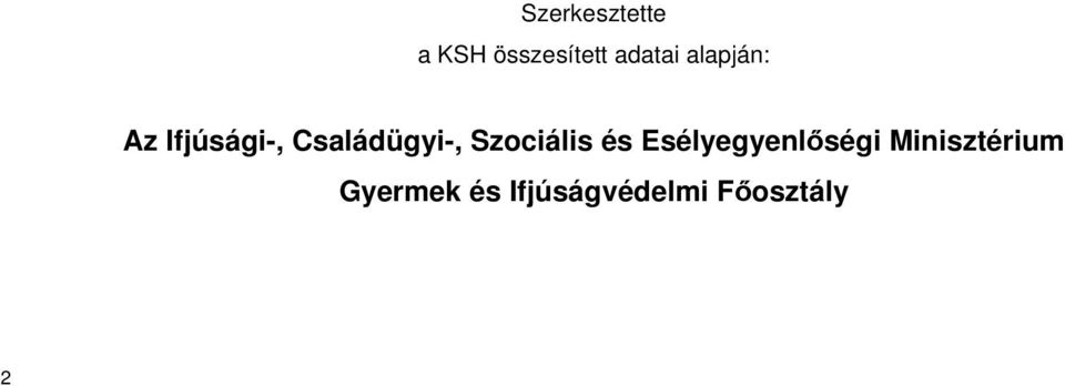 Szociális és Esélyegyenlőségi