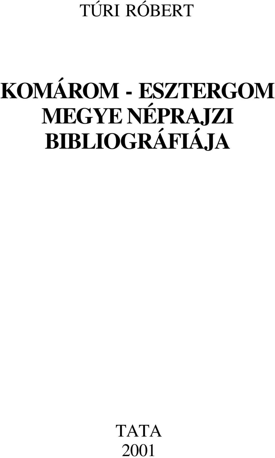 ESZTERGOM MEGYE