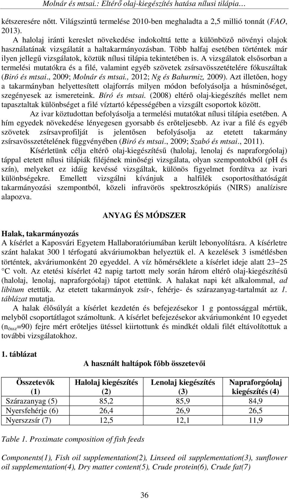 Több halfaj esetében történtek már ilyen jellegű vizsgálatok, köztük nílusi tilápia tekintetében is.