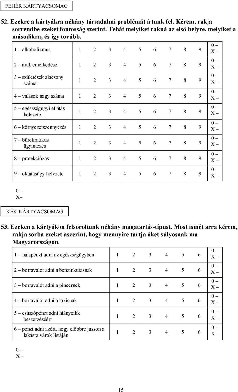 1 alkoholizmus 3 4 5 6 7 8 9 2 árak emelkedése 3 4 5 6 7 8 9 3 születések alacsony száma 3 4 5 6 7 8 9 4 válások nagy száma 3 4 5 6 7 8 9 5 egészségügyi ellátás helyzete 3 4 5 6 7 8 9 6