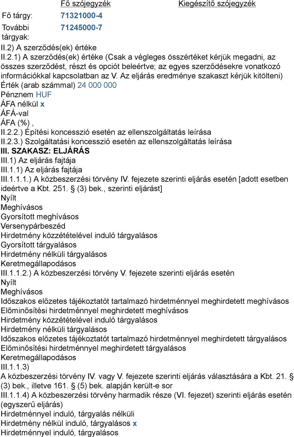 5000-7 tárgyak: II.2)