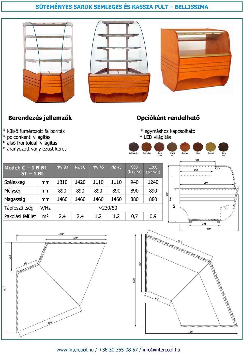 ST 1 BL N 90 NZ 90 N 45 NZ 45 900 (kassza) 1200 (kassza) 1310 1420 1110 1110 940 1240 890 890 890 890 890