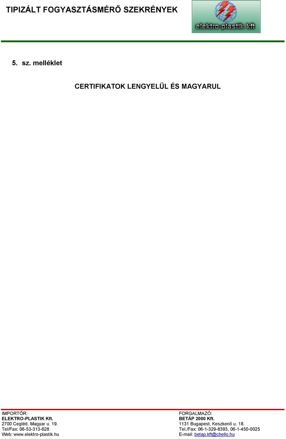 CERTIFIKATOK
