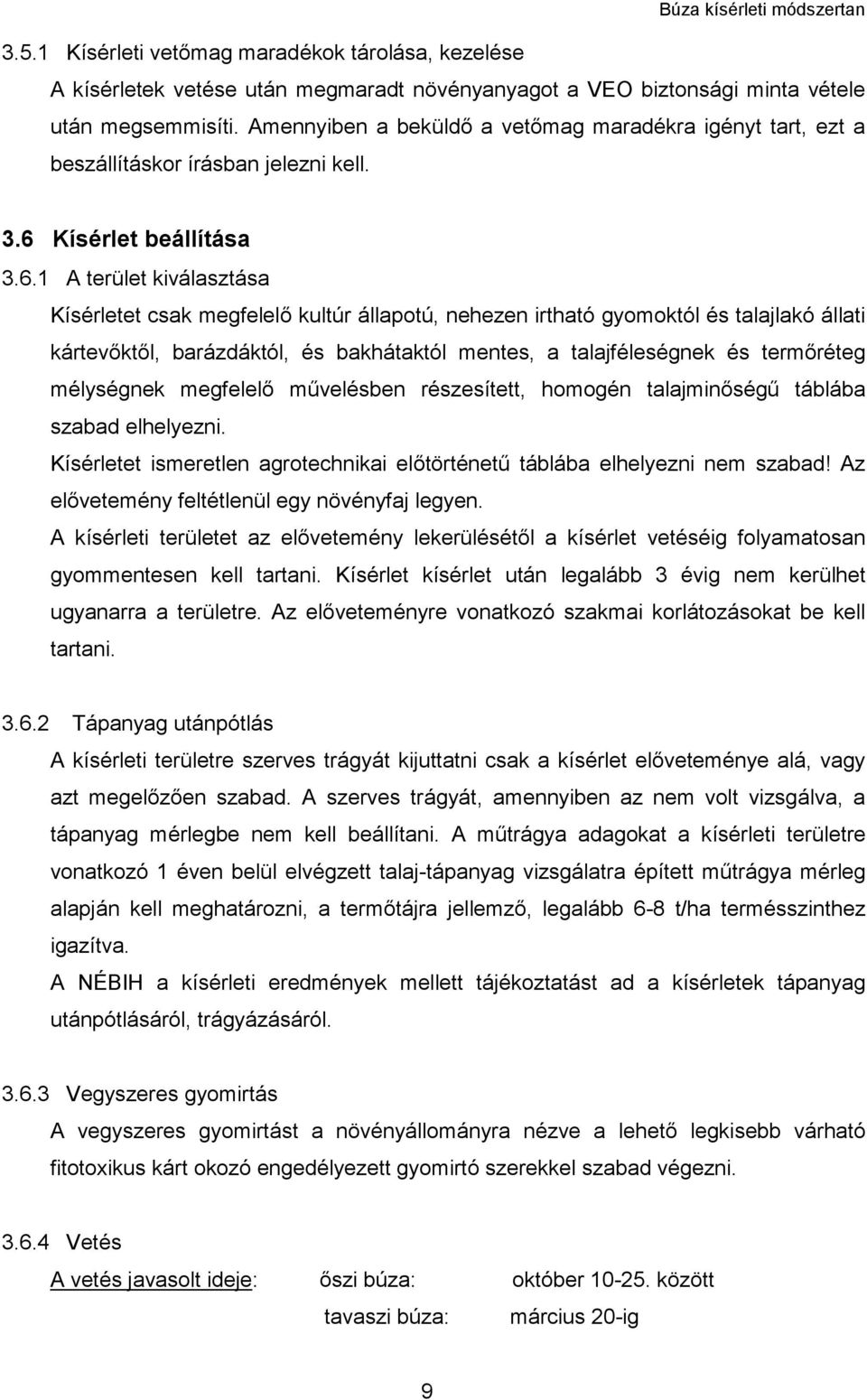 Kísérlet beállítása 3.6.