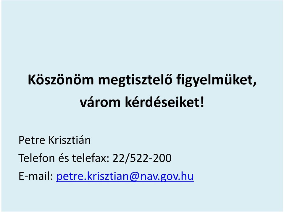 Petre Krisztián Telefon és