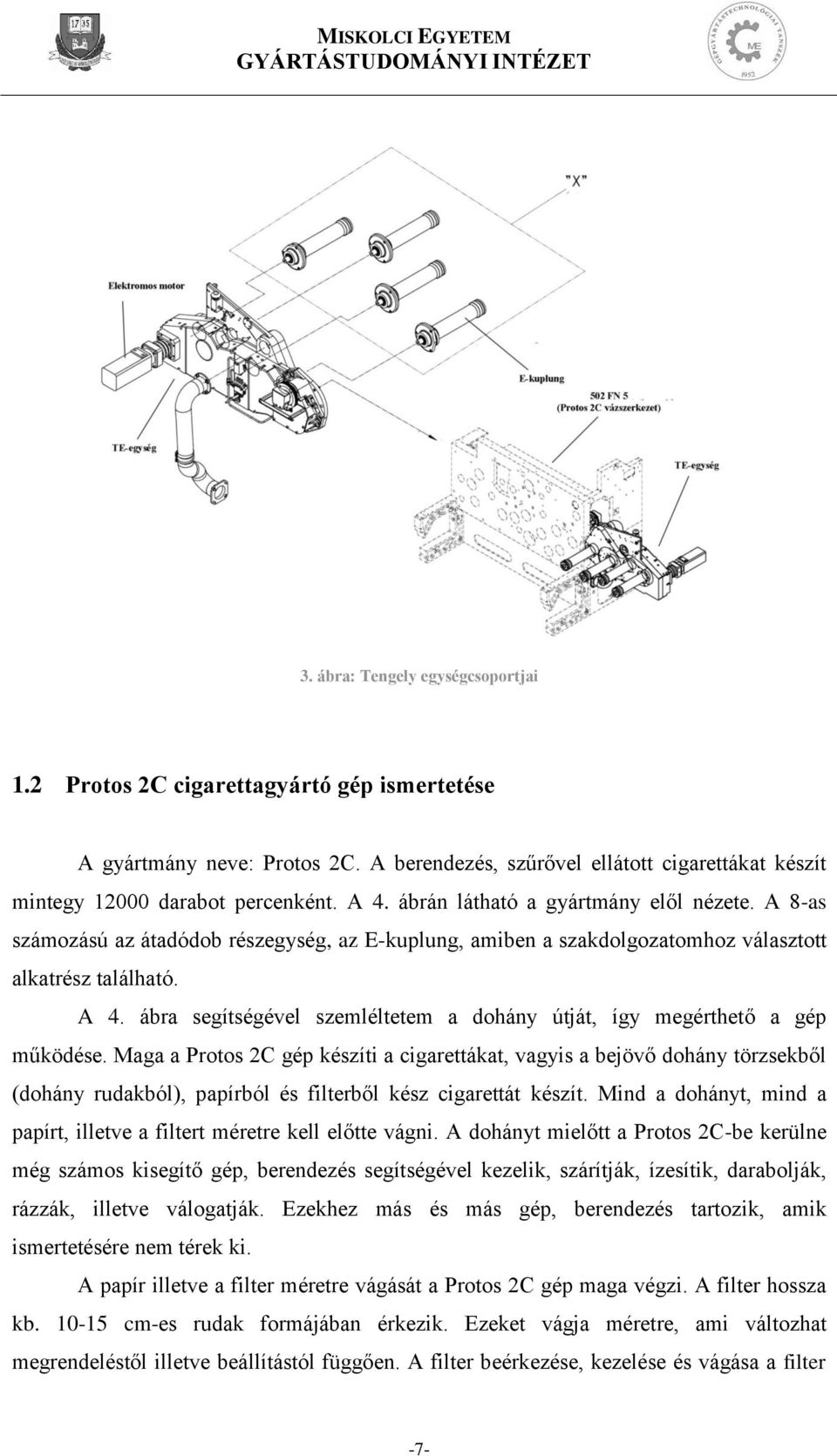 ábra segítségével szemléltetem a dohány útját, így megérthető a gép működése.
