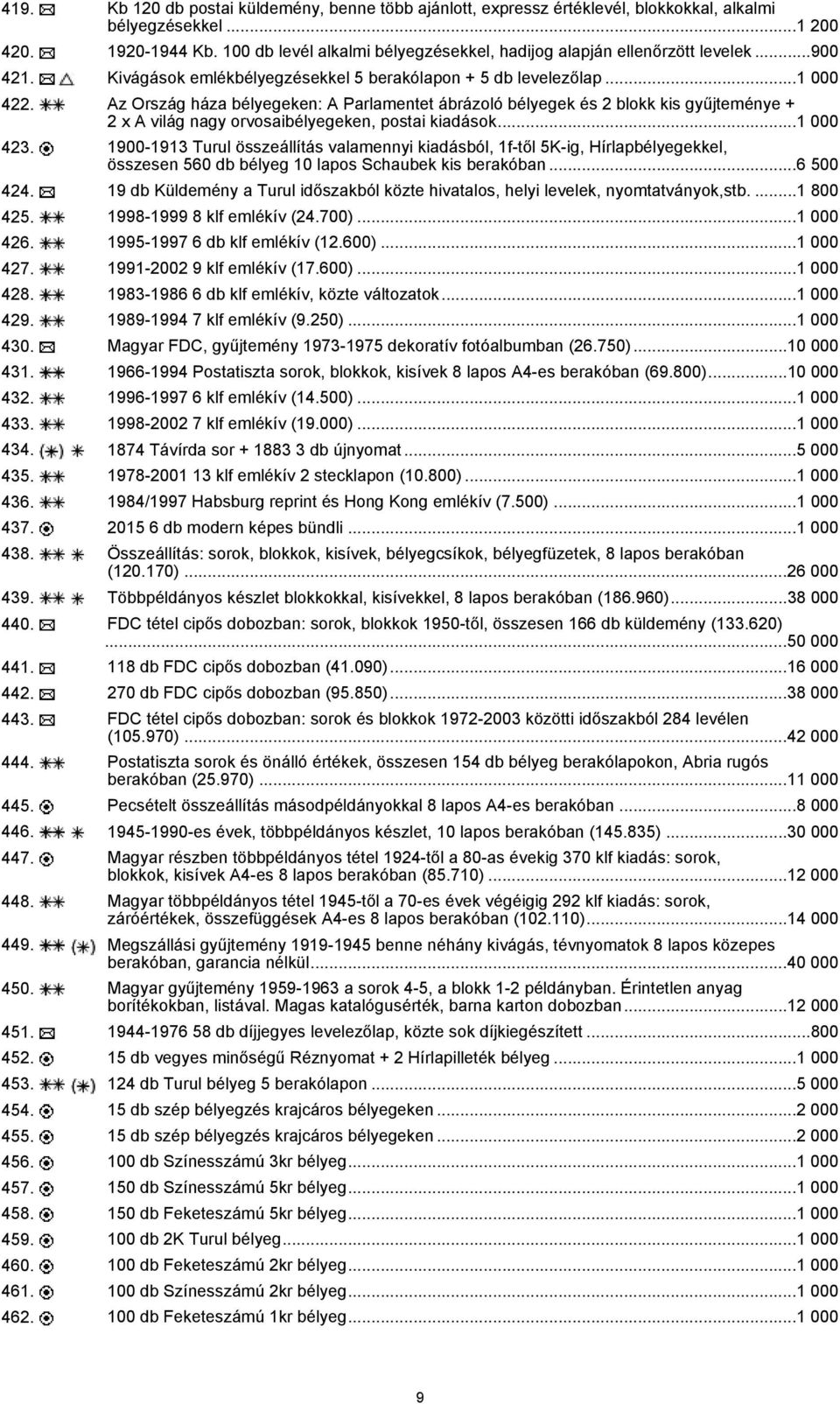 Az Ország háza bélyegeken: A Parlamentet ábrázoló bélyegek és 2 blokk kis gyűjteménye + 2 x A világ nagy orvosaibélyegeken, postai kiadások...1 000 423.