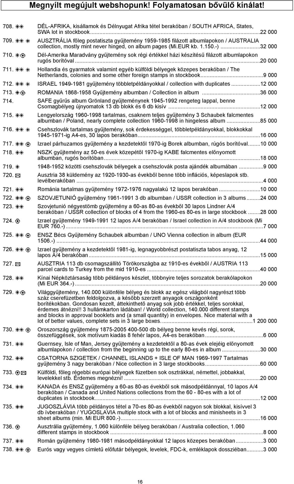 Dél-Amerika Maradvány gyűjtemény sok régi értékkel házi készítésű filázott albumlapokon rugós borítóval...20 000 711.