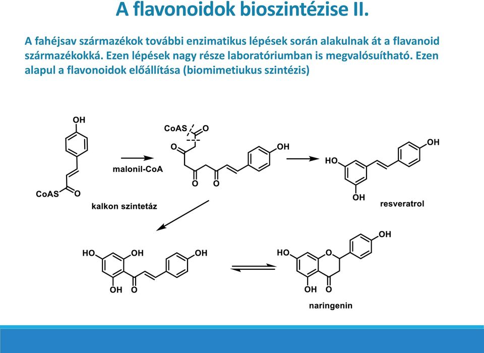 alakulnak át a flavanoid származékokká.