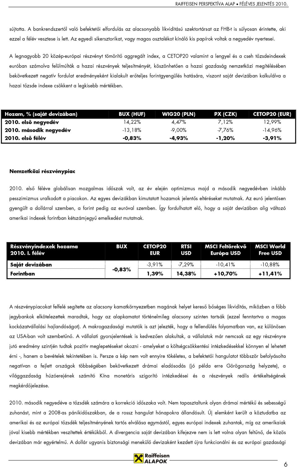 A legnagyobb 20 közép-európai részvényt tömörítő aggregált index, a CETOP20 valamint a lengyel és a cseh tőzsdeindexek euróban számolva felülmúlták a hazai részvények teljesítményét, köszönhetően a