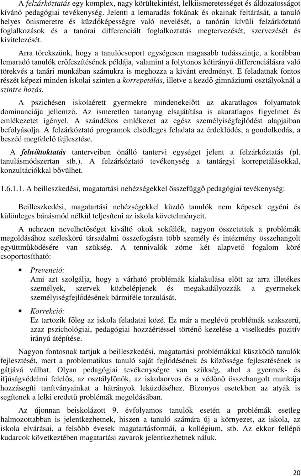 foglalkoztatás megtervezését, szervezését és kivitelezését.