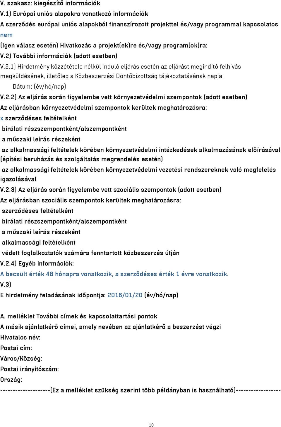 és/vagy program(ok)ra: V.2)