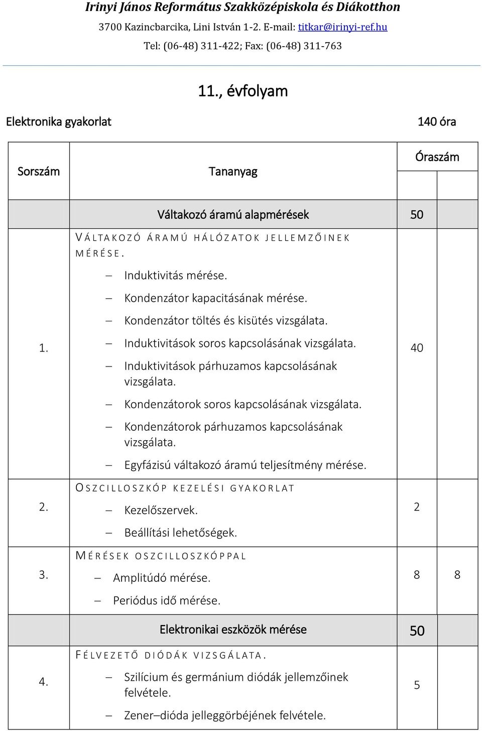 Induktivitás mérése. Kondenzátor kapacitásának mérése. Kondenzátor töltés és kisütés vizsgálata. Induktivitások soros kapcsolásának vizsgálata. Induktivitások párhuzamos kapcsolásának vizsgálata.